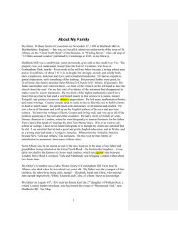 About My Family - Harpenden History