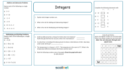 Integers - Scoilnet