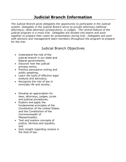 Judicial Branch Information