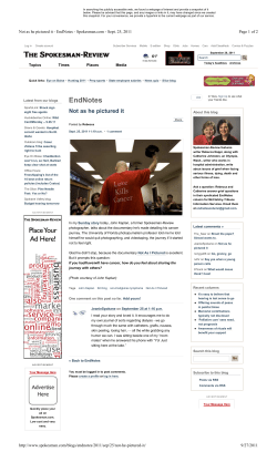 EndNotes - Not As I Pictured