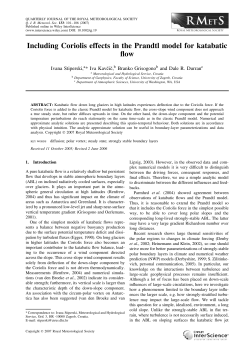Including Coriolis effects in the Prandtl model for katabatic flow