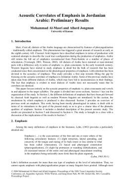 complete paper - Cascadilla Proceedings Project