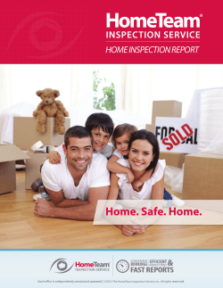 Home. Safe. Home. - HomeTeam Inspection Service