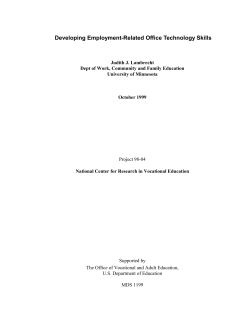 Ethan Frome - National Research Center for Career and Technical