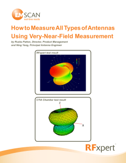 How to Measure All Types of Antennas Using Very-Near
