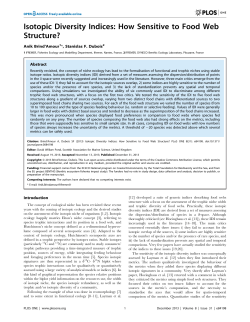 Isotopic Diversity Indices: How Sensitive to Food Web Structure?