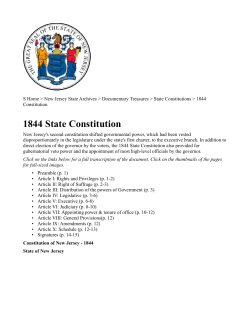 1844 State Constitution State Constitution