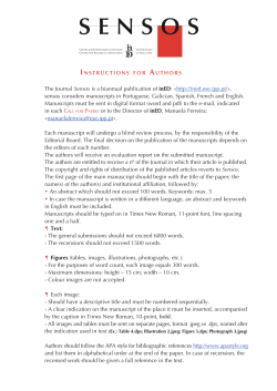 SENSOS Instructions (UK)