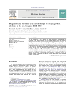 Magnitude and durability of electoral change: Identifying critical