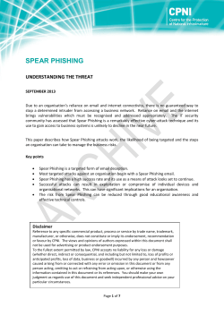 Spear Phishing - Understanding the Threat