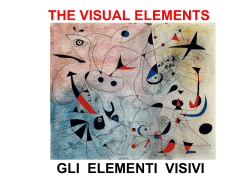 the visual elements gli elementi visivi