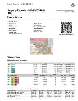 Property Record - 16-22-30-0534-01