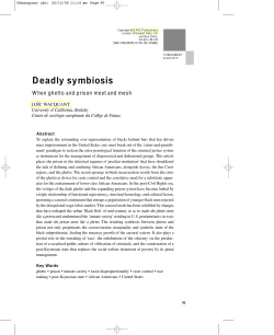 Deadly symbiosis - The Middlebury Blog Network