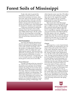 Forest Soils of Mississippi - Mississippi State University Extension