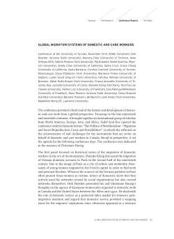 global migration systems of domestic and care workers