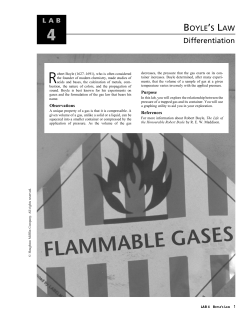BOYLE`S LAW Differentiation