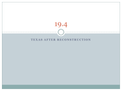 19.4 Texas After Reconstruction