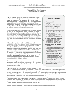 Letter to the Hebrews - St David`s Episcopal Church