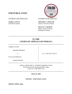 Andre Lavoie v. State of Indiana
