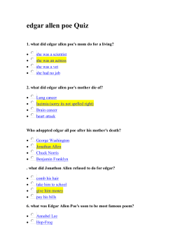 edgar allen poe Quiz
