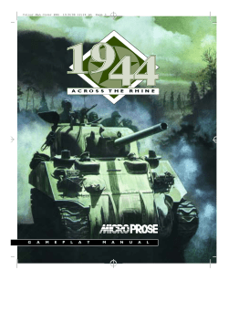 G A M E P L A Y M A N U A L