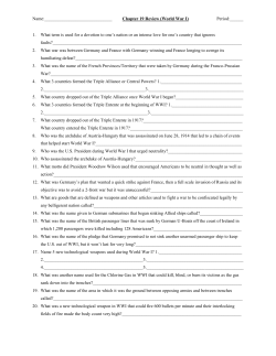 Chapter 11 Review Guide