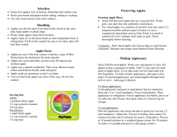Selection Handling Apple Facts Preserving Apples Making