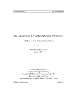 The Consequential Yet Confusing Council of Constance