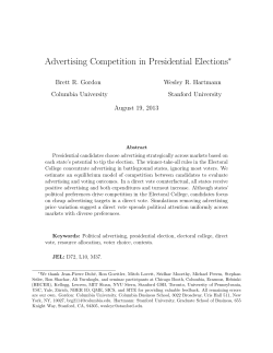 Structural Equilibrium Analysis of Political Advertising
