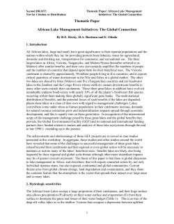 Lake Basin Management Initiative Theme Papers