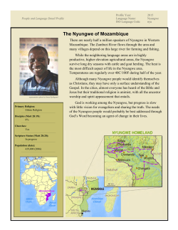 The Nyungwe of Mozambique