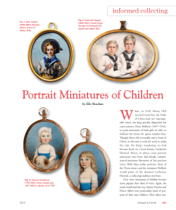 Portrait Miniatures of Children