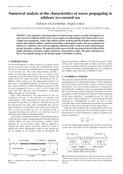 Numerical analysis of the characteristics of waves propagating in