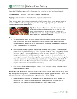 Garbage Pizza Activity