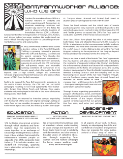 - Student/Farmworker Alliance