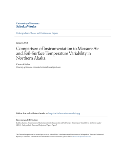 Comparison of Instrumentation to Measure Air and Soil