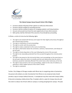 The Federal Campus Sexual Assault Victims` Bill of Rights