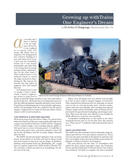 Growing up with Trains One Engineer`s Dream