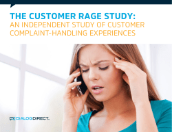 the customer rage study