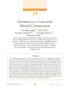 Geometry as a Universal Mental Construction