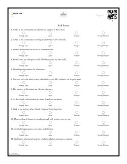 Staff Survey - Hartford Public Schools