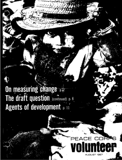 August - Peace Corps Online