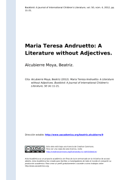 A Literature without Adjectives