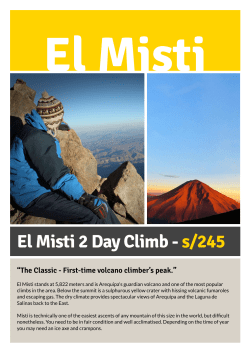 #2 Misti - 2 Day Climb