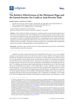 The Relative Effectiveness of the Minimum Wage and the Earned