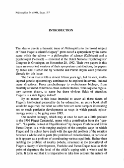 The idea to devote a thematic issue of Philosophica to the broad