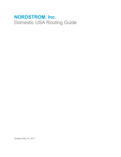 Routing Guide - Nordstrom Supplier Compliance