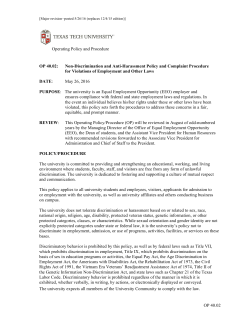 OP 40.02 - Texas Tech University Departments