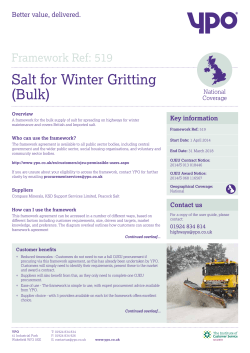 Salt for Winter Gritting (Bulk)