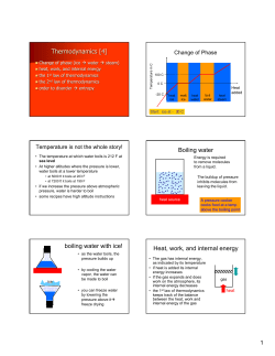 Thermodynamics [4] Boiling water boiling water with ice! Heat, work